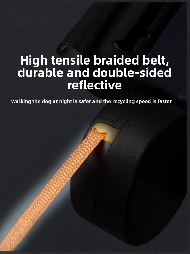 Double-ended extendable dog leash