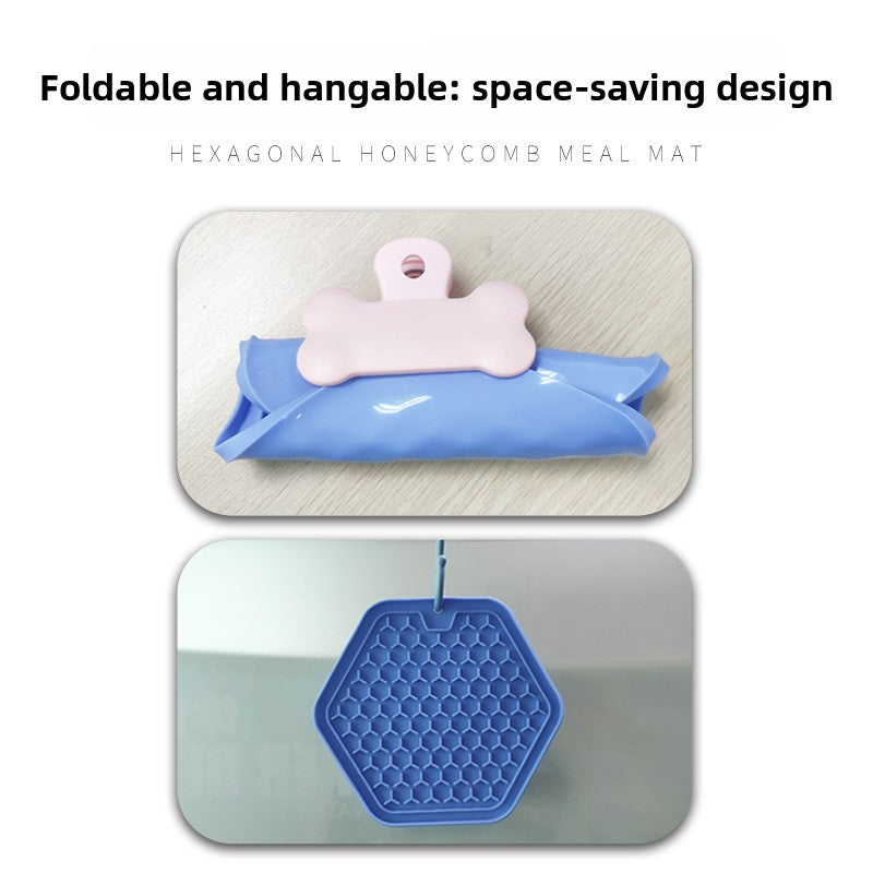 Foldable Silicone Slow Feeder Mat for Small Pets